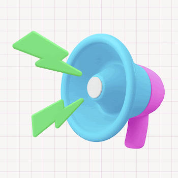 Cute megaphone, 3D rendering design | Free Photo - rawpixel