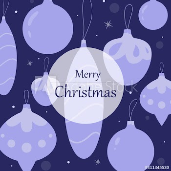 Cute Merry Christmas greeting card