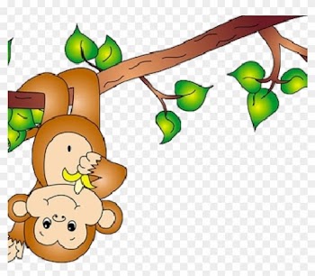 Cute Monkey Clipart Cute Ba Monkey Clipart Clipart - Monkey On Tree Clipart