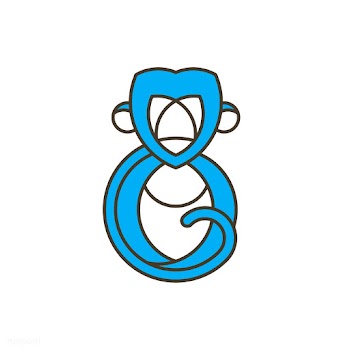 Cute monkey geometrical animal vector | Free stock vector - 520977