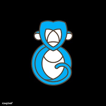 Cute monkey geometrical animal vector | Free stock vector - 520995