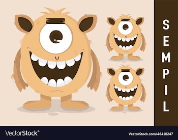 cute monster character design