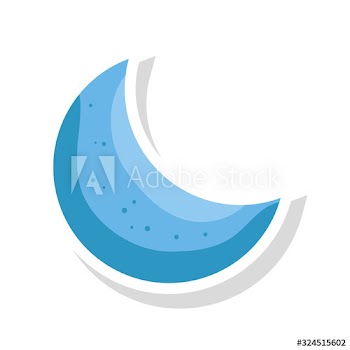cute moon decoration design