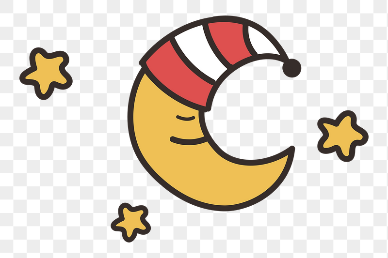 Cute moon doodle png sticker, | Free PNG - rawpixel