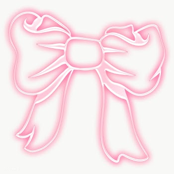 Cute neon pink bow sticker design element | Free  transparent png - 2356470