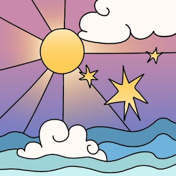 Cute ocean sunshine, doodle design | Free Vector - rawpixel