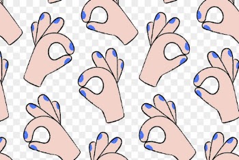 Cute ok hand png background, | Free PNG - rawpixel