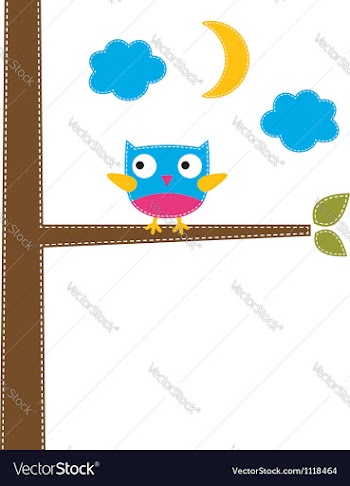  					Cute owl card vector&nbsp;image														