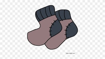 Cute Pair Of Socks, Free Winter Clip Art - Calcetines Para Baby Shower