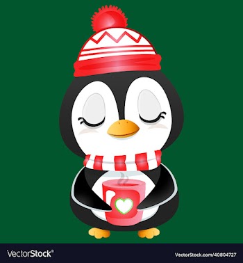 cute panda for christmas day