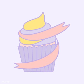 Cute pastel cupcake emblem vector | Free stock vector - 527384