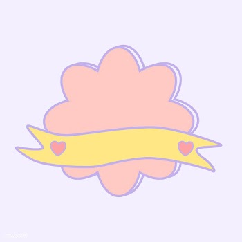 Cute pastel pink cloud emblem vector | Free stock vector - 527383