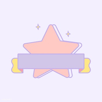 Cute pastel pink star emblem vector | Free stock vector - 527368