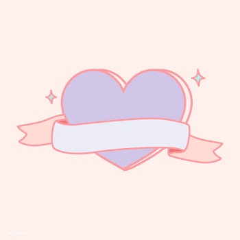 Cute pastel purple heart shape emblem vector | Free stock vector - 527348