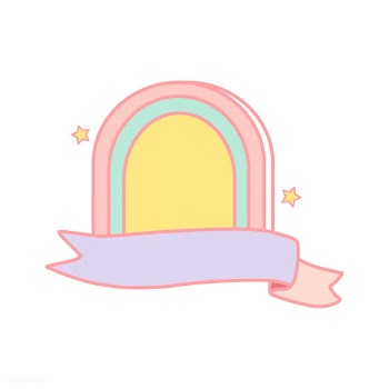 Cute pastel rainbow frame vector | Free stock vector - 527349