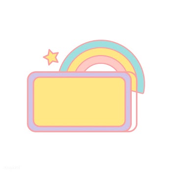 Cute pastel rainbow sign vector | Free stock vector - 527350