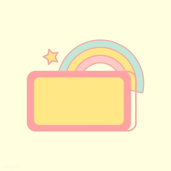 Cute pastel rainbow sign vector | Free stock vector - 527366