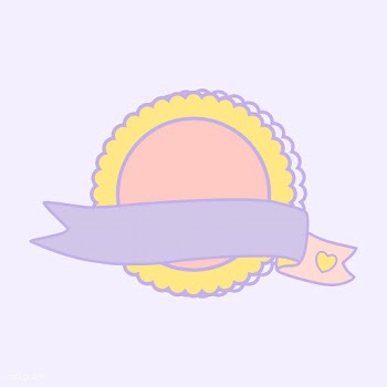Cute pastel round seal vector | Free stock vector - 527341