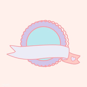 Cute pastel round seal vector | Free stock vector - 527354