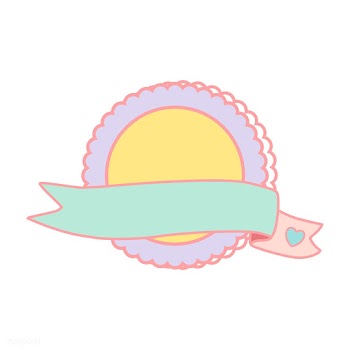 Cute pastel round seal vector | Free stock vector - 527377