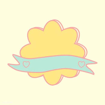Cute pastel yellow cloud emblem vector | Free stock vector - 527352