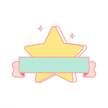 Cute pastel yellow star emblem vector | Free stock vector - 527336