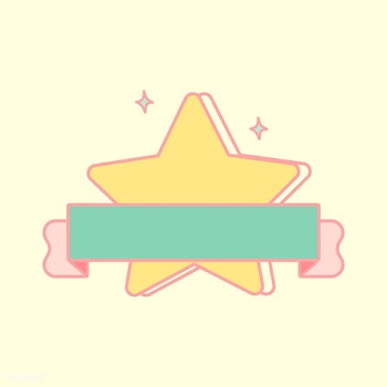 Cute pastel yellow star emblem vector | Free stock vector - 527360
