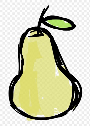 Cute pear png, fruit sticker | Free PNG - rawpixel
