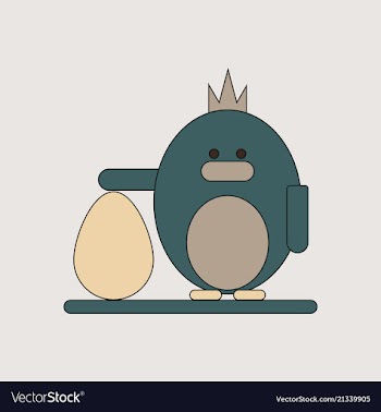 Cute penguin cartoon vector image