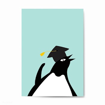 Cute penguin with a graduation hat cartoon ve.. | Free stock vector - 477054