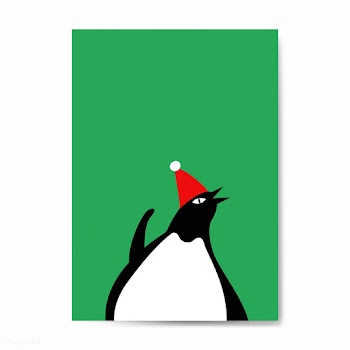 Cute penguin with Christmas hat cartoon vecto.. | Free stock vector - 477162