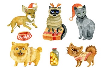 Cute Pets and Christmas