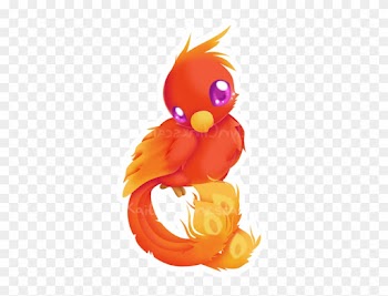 Cute Phoenix Clipart - Baby Phoenix Bird