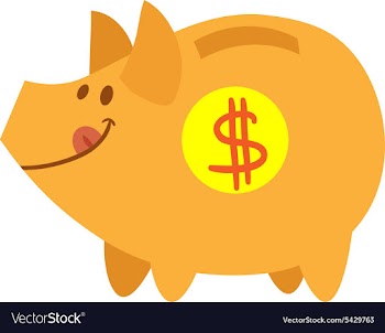Cute pig vector image