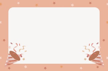 Cute pink party confetti frame | Free PSD - rawpixel