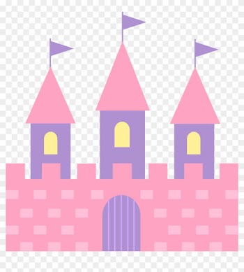 Cute Pink Princess Castle Free Clip Art - Princess Castle Clip Art