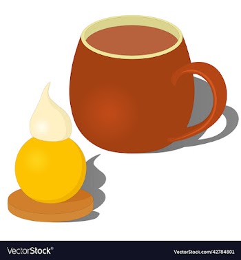 cute portioned dessert with cup of hot chocolate