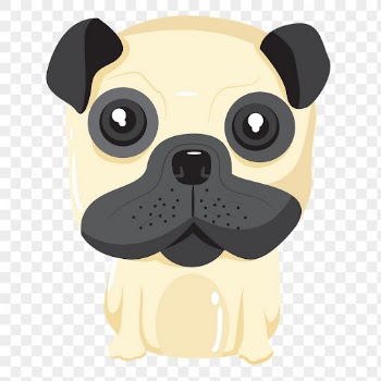 Cute pug dog png sticker | Free PNG - rawpixel