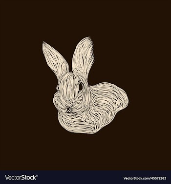 cute rabbit artwork style design