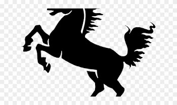 Cute Rabbit Clipart - Horse Png Black