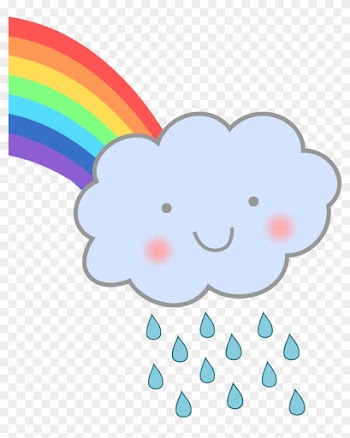 Cute Rain Cloud Rainbow Clipartist - Rain And Rainbow Clip Art