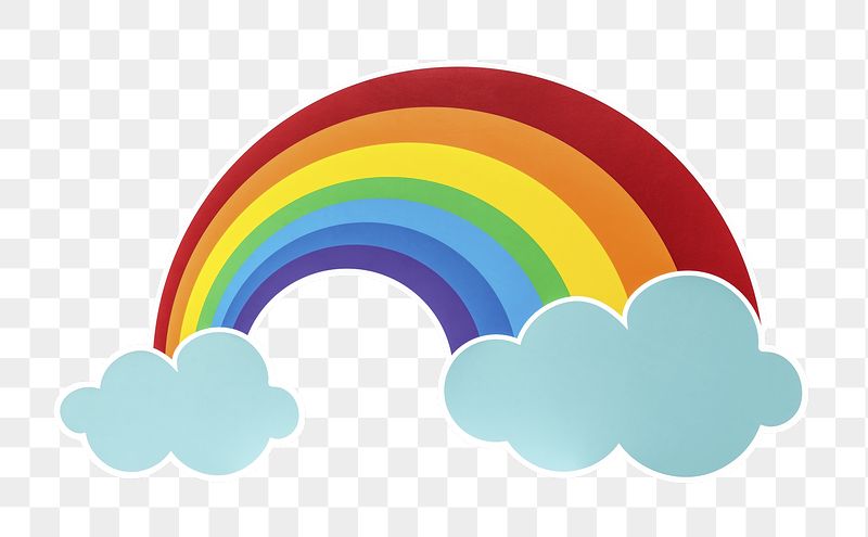Cute rainbow png sticker, transparent | Free PNG - rawpixel