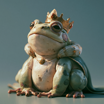 Cute Realistic Frog Prince