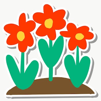 Cute red flower design element  | Free  transparent png - 2285228