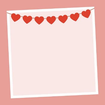 Cute red hearts banner, frame | Free Vector - rawpixel
