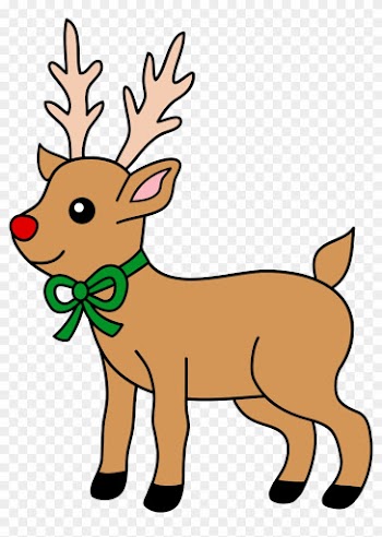Cute Reindeer Clipart - Rudolph The Red Nosed Reindeer Clipart