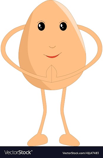 cute requesting egg cartoon