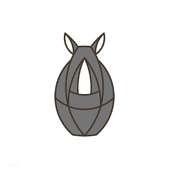 Cute rhino geometrical animal vector | Free stock vector - 520956