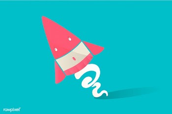 Cute rocket | Free stock vector - 384802