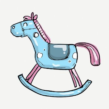 Cute rocking horse doodle, illustration | Free PSD - rawpixel